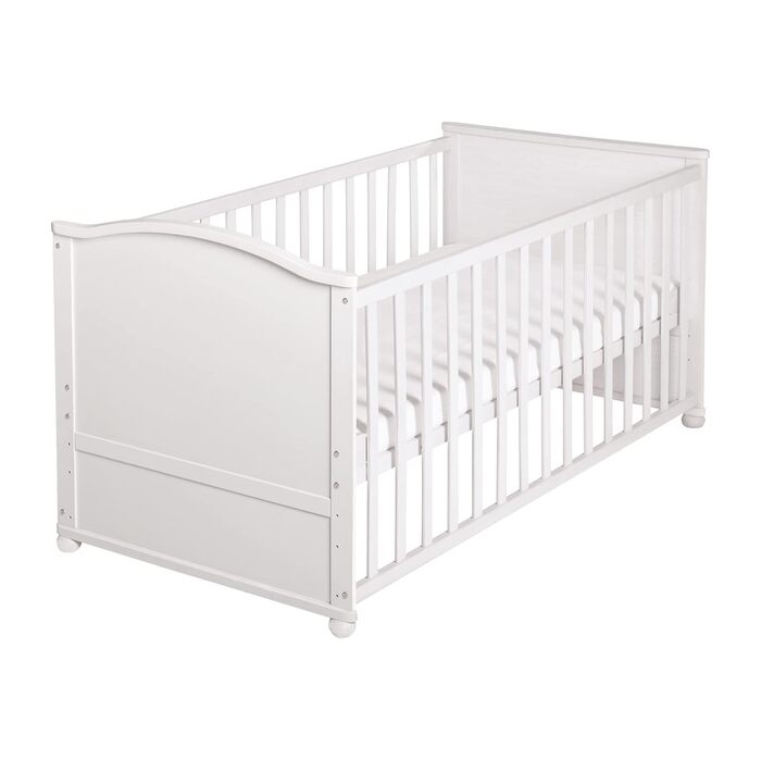 Комплект дитячого ліжечка Adam & Owl - 70 x 140 см - Ліжечко для росту з постільною білизною, балдахіном, матрацом - Регульоване п