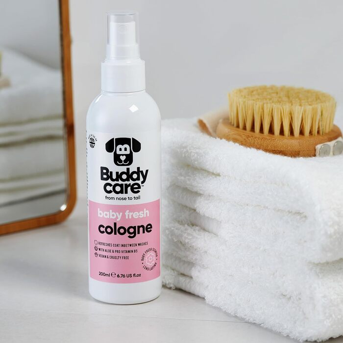 Парфуми для собак Buddycare Солодка Вишня ніжний аромат дитячої пудри, освіжаючий спрей для собак між миттями (200 мл, )