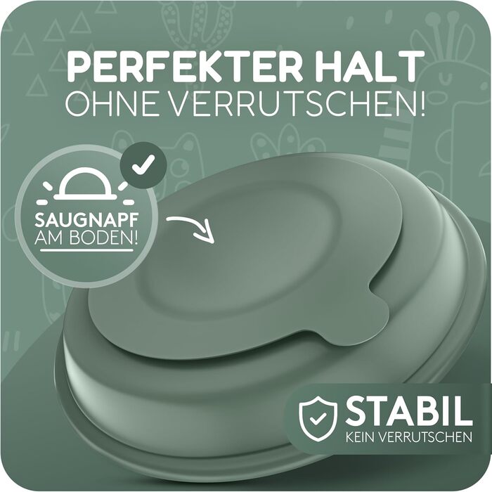 Дитячий набір посуду з нержавіючої сталі mamou, 6 предметів Тарілка та миска з кришкою, столові прибори та нагрудник Без бісфенолу А, гігієнічний та несмачний Екологічний та довговічний Дитячий та малюковий колір