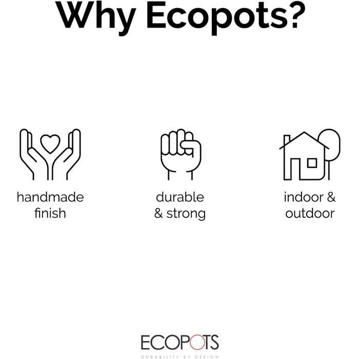 Горщик для рослин Ashortwalk Oslo Bell з переробленого пластику (Ø 25 см x В 21,8 см) (біло-сірий) Вуличні квіткові горщики Всепогодні квіткові горщики (Біло-сірий, 46,6 x 45 x 39,2 см) 45 см Біло-сірий