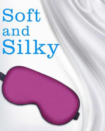 Шовкова маска для сну Barlixy для жінок, пов'язка на очі, покривало для очей, тіні для повік, маска для очей, 4 пачки, шовк, надзв