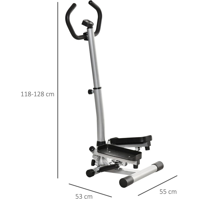 Д x 53Ш x 118-128В см ЧорнийСрібний, 55
