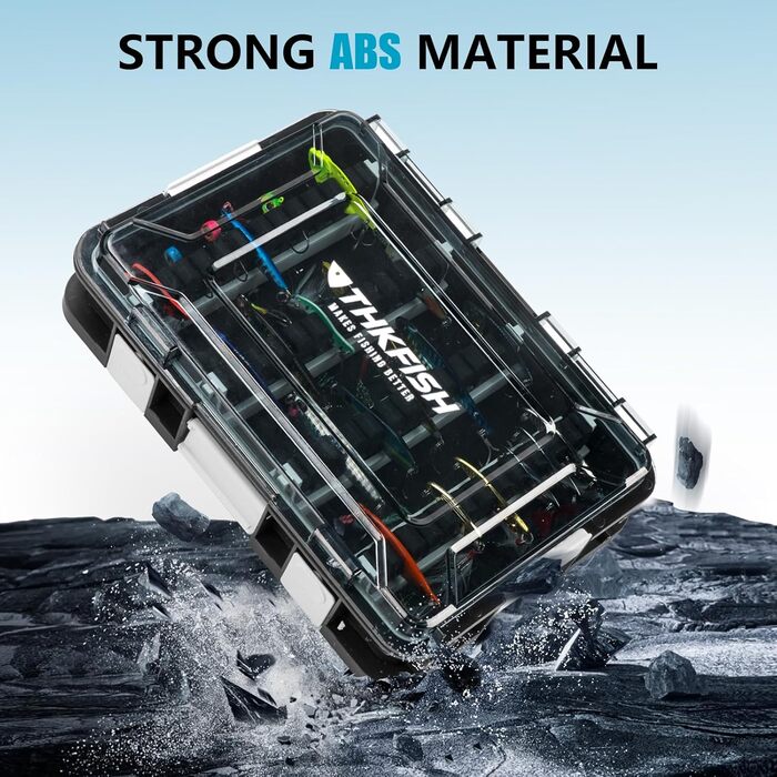 Набір рибальських снастей, 2 предмети, 23x16x5 см, коробка для снастей зі знімними перегородками, коробки для рибальських снастей для твердих приманок, плаваючих приманок, приманок для морської форелі (зелений пластик)