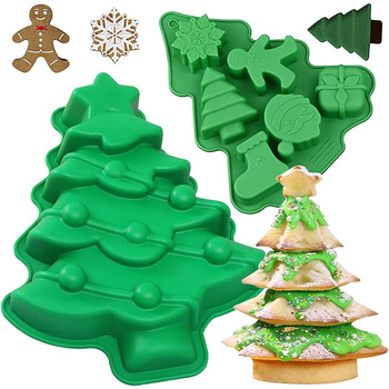 Силіконова різдвяна форма для випікання 2 шт MEZHEN