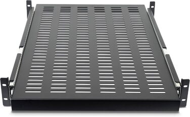 Розсувна полиця StarTech.com 2U для монтажу в серверну стійку - Регульована глибина встановлення від 51 до 74 см - Вентильована - Вантажопідйомність 22,5 кг - Відсік для зберігання обладнання для стійки - Глибина 60 см (UNISLDSHF19) 610 мм 2U Вентильована