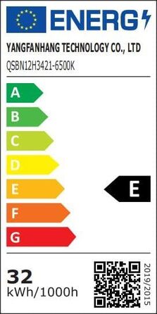Світлодіодні трубки Qsmile 2 шт. 120 см, 32 Вт, 3550 лм, холодне біле світло, 6500 К ультратонкий світлодіодний вологозахищений світильник, простий в установці світлодіодний світильник для офісів, складів, гаражів, підвалів, майстерень