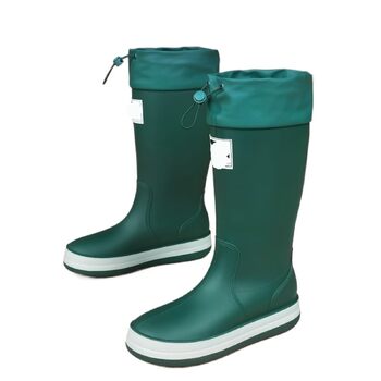 Чоловічі високі гумові чоботи, водонепроникні, протиковзкі, для активного відпочинку на природі, саду, роботи, модні, повсякденні, водостійкі, Y688 зелені, без плюшу, 39 EU
