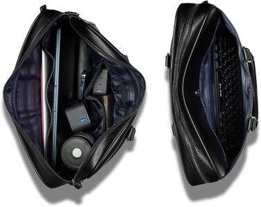 Преміальна сумка для ноутбука з екошкіри, унісекс через плече, портфель в елегантному дизайні, для ноутбуків 14/15,6/16 дюймів, ро