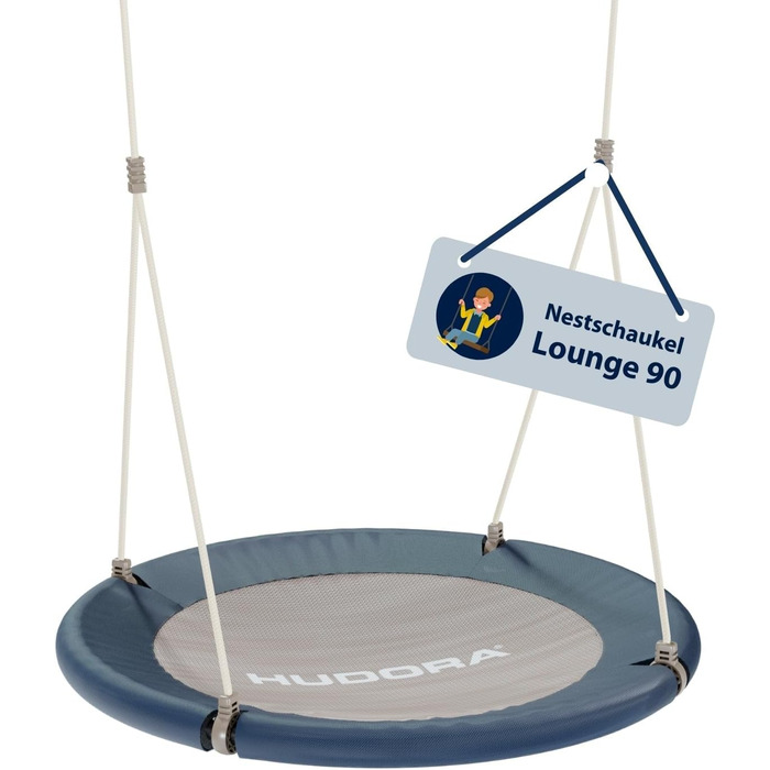 Регульована по висоті гніздова гойдалка діаметром 90/110 см для навантаження до 150 кг - Підвісна гойдалка з закритим сидінням - С