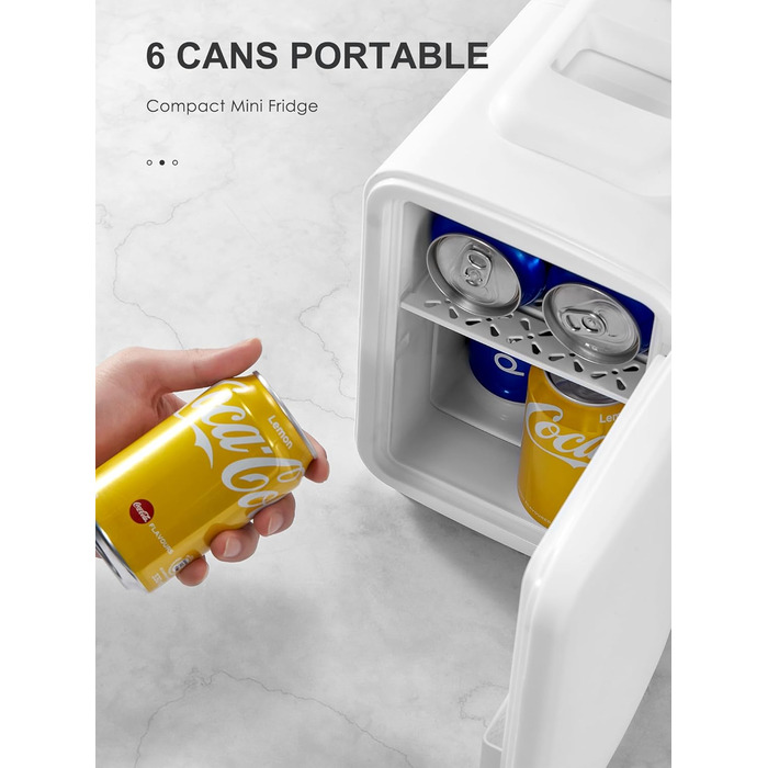 Міні-холодильник Reemix, 4 літри/6 банок, портативний персональний холодильник для догляду за шкірою, косметики, напоїв, їжі, ідеа