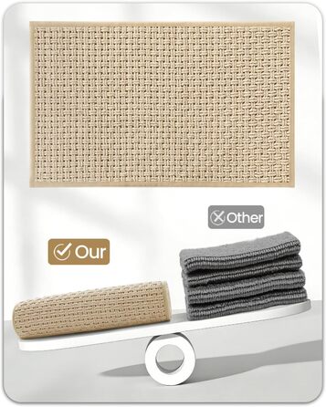 КОЛІР ТА ГЕОМЕТРІЯ Нековзні килимки для ванної, що миються, 40x60 см, абсорбуючі килимки для ванної з шенілу, килимок для ванної кімнати, що швидко висихає, м&39який, хакі, хакі 40x60 см