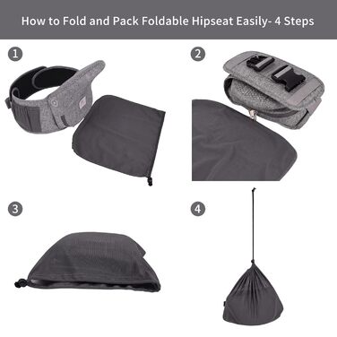 Легкий регульований табурет із підтримкою спинки, 3-в-1 для новонароджених і малюків (чорний), 0-36 Months