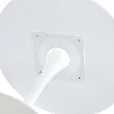 Сучасний круглий обідній стіл для кухні, маленький столик для кухні, вітальні, їдальні, балкону, діаметр круглого столу 70х70см, білий.