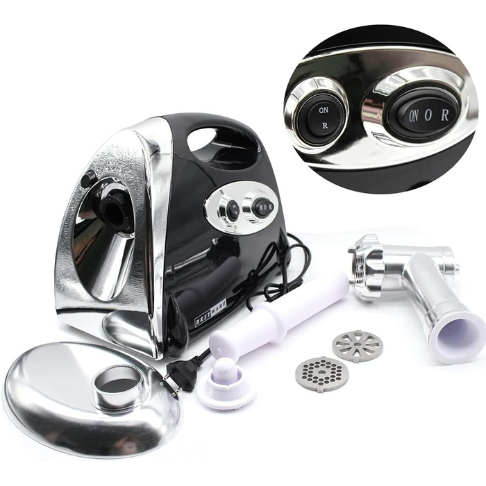 Електрична м'ясорубка ковбаса фарш машина м'ясорубка ковбаса машина з нержавіючої сталі Міцний нержавіючий високоефективний метал