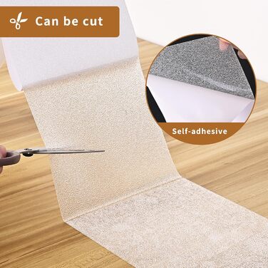 Протиковзких килимків для сходів, прозорі самоклеючі килимки для сходів 15 x 60 см, самоклеючий килимок для сходів, нековзні смужки, водонепроникні для дерев&39яних сходів та підлоги, 15 шт.