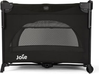 Дорожнє ліжечко Joie Kubbie Sleep, приліжкове ліжечко 2-в-1, відкидна боковина, знімний вкладиш, компактно складається від народження до 3 років (0-15 кг), колір сланцевий