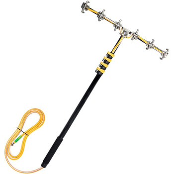 Щітка для чищення фотоелектричних елементів з телескопічною ручкою, телескопічна щітка для чищення фотоелектричних елементів, що о