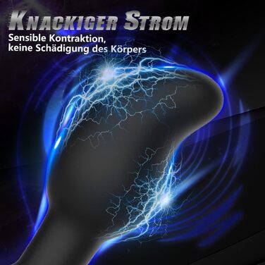 Анальні вібратори для чоловіків Електрошокові вібратори, Стимуляція простати чоловіків з 8 режимами ураження електричним струмом і вібрацією, Електростимуляція анальної пробки для жінок, Секс-іграшки для чоловіків