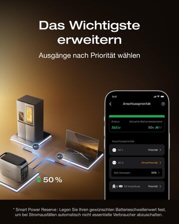 Допоміжний акумулятор ECOFLOW Delta 3 Max Plus, акумулятор LFP ємністю 2048 Втгод, підключи та працюй, штабельований, розширюваний аварійний блок живлення для кемпінгу, дому, автофургонів та кемперів DELTA 3 Max Plus EB