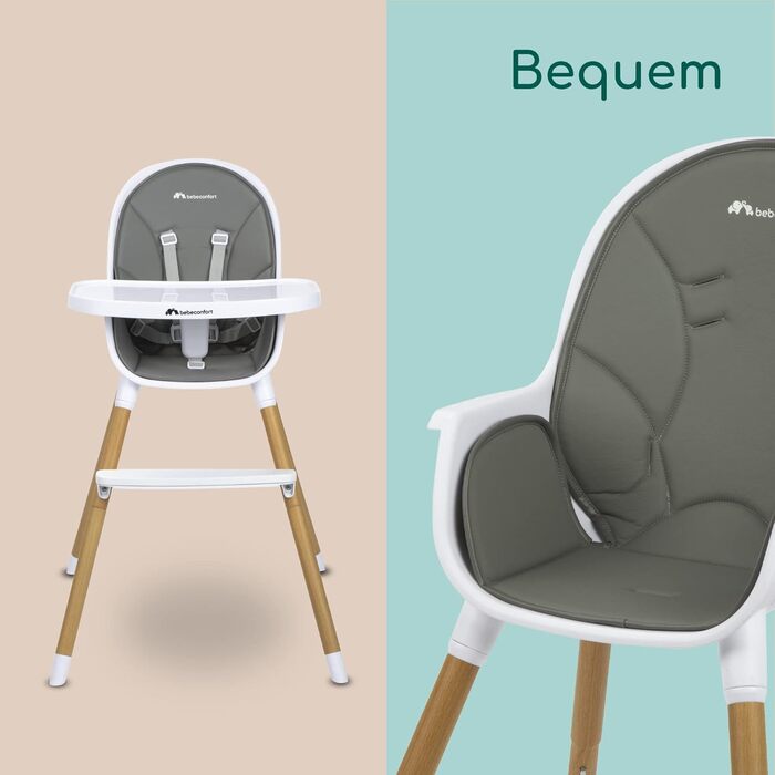 Стільчик для годування Bebeconfort Avista 2-в-1, стільчик для годування від 6 місяців, трансформований стільчик для годування, від