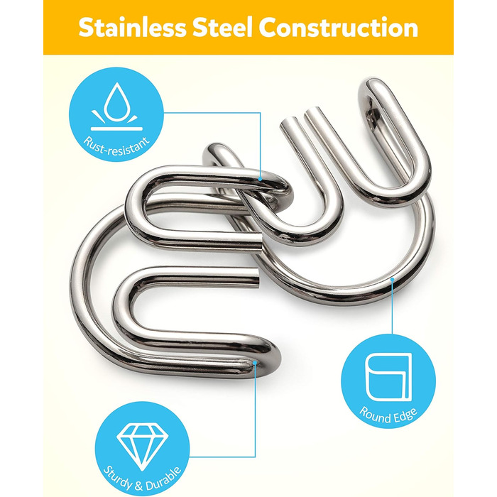 Набір головоломок із металевого дроту Coogam із 16 головоломок, головоломка Тест на інтелектуальні головоломки Гра Розбирання голо