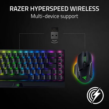 Настроювана бездротова ігрова миша з колесом нахилу HyperScroll (оптичний сенсор Focus Pro 30K, 13-зонне хромоване підсвічування,