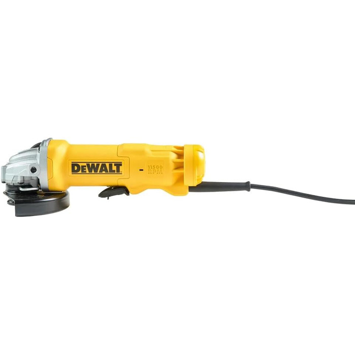 Кутова шліфувальна машина Dewalt 125 мм DWE4233 (1400 Вт, шпиндель Ø M14, обмотка двигуна захищена епоксидною смолою, швидке регул