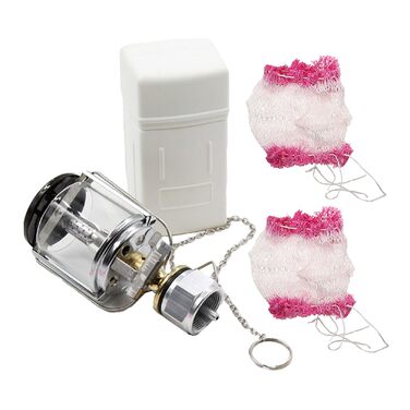 Туристична лампа, пропанова лампа з газом Mapp, портативна газова лампа з міді та нержавіючої сталі з кришкою для кемпінгу на свіжому повітрі та надзвичайних ситуацій