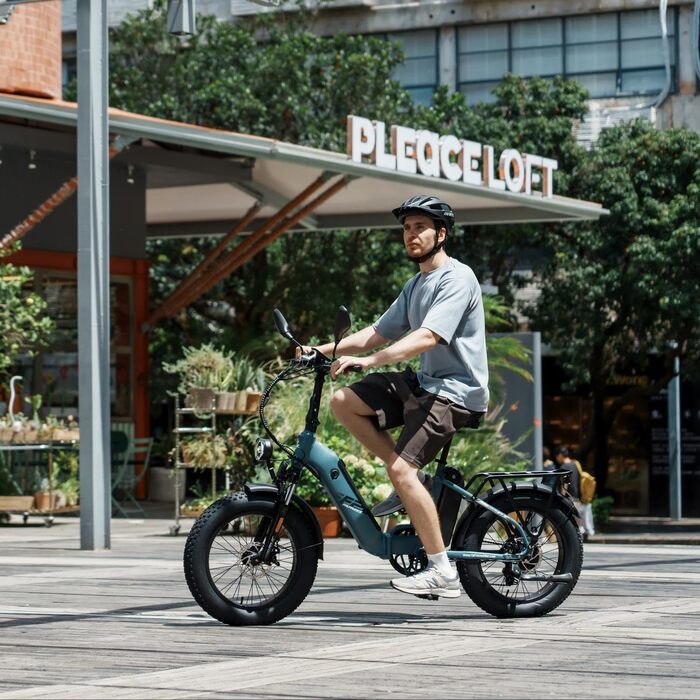 Складаний електровелосипед Fafrees FF20 Polar 20 * 4,0 дюйма, 500 Вт 45 км/год, чоловічий, подвійний акумулятор 24 Аг/26,8 Аг, запас ходу для жіночого фетбайка 150 км/170 км, вантажопідйомність електровелосипеда 150 кг, синій, акумулятор 26,8 Аг