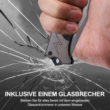 Кишеньковий складаний ніж Rolgno, портативний ніж з нержавіючої сталі, нековзний EDC одноручний ніж для виживання з замком лайнера