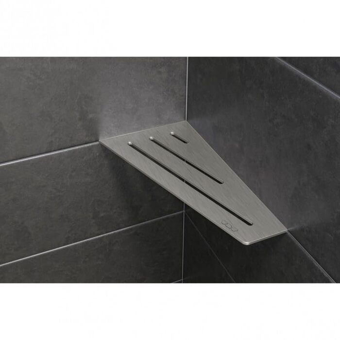 Кутова полиця SHELF-S3 Wave з матової нержавіючої сталі