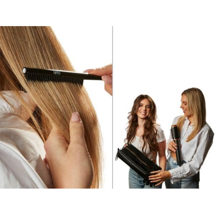 В 1 фен, фен, щітка для гарячого повітря, щітка для фена, кругла щітка для фена, плойка, самоочищення, двигун BLDC потужністю 1400