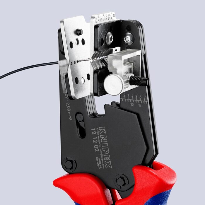 Прецизійні кліщі для зняття ізоляції KNIPEX з контурними ножами, 12 12 02