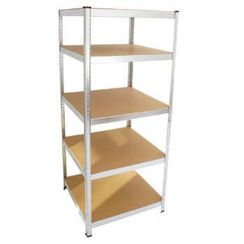 Стелаж для майстерні TRUTZHOLM, міцний стелаж, 180x75x75 см, вантажопідйомність 875 кг 5 полиць Архівний стелаж, стелаж для зберігання, стелаж для підвалу, металевий стелаж, гаражний стелаж