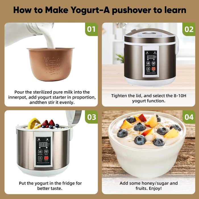 Автоматична машина для ферментації чорного часнику Jargrovs, багатофункціональний розумний ферментер для чорного часнику об'ємом 5 л, машина для йогурту, машина для огірків, кухонна машина для ферментації своїми руками