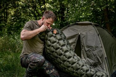 Двоспальний матрац 186x116 см Olive - Надлегкий складаний килимок для сну для кемпінгу, водонепроникна подушка для сидіння на вулиці, термокилимок для походів, двоспальний Olive