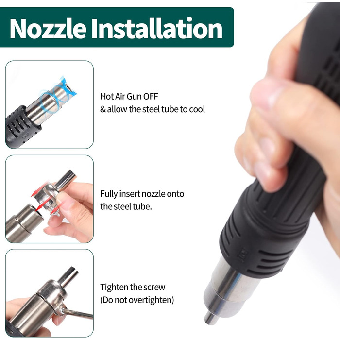 Паяльна станція гарячого повітря Паяльна станція 700 Вт для пайки та відпаювання SMD з регульованою температурою та об'ємом повітр