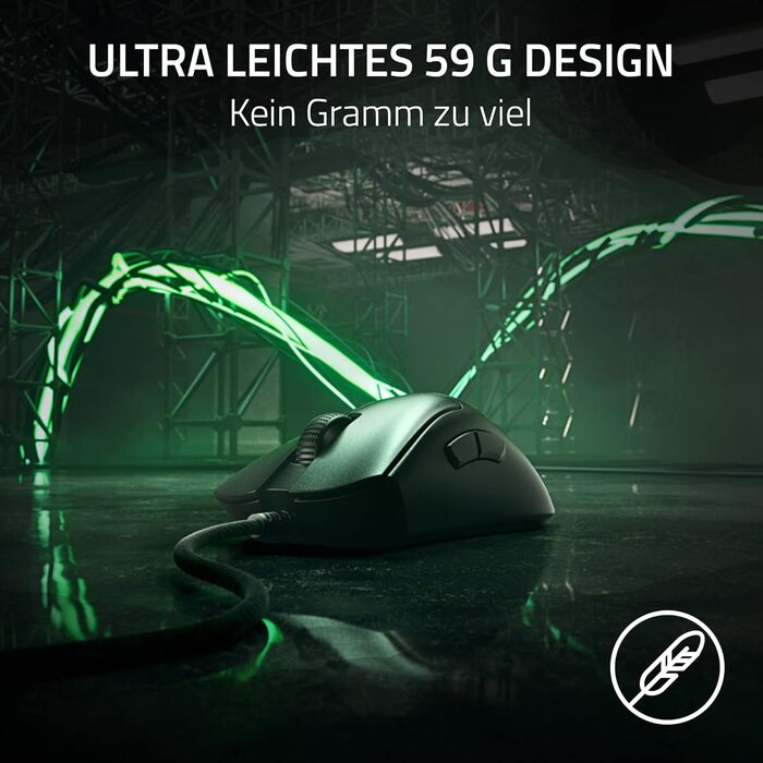 Ергономічна кіберспортивна миша (полегшена конструкція, форма, вага 59 г, оптичний сенсор 30K, оптичний перемикач Gen-3, технологі