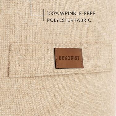 Пуф-стілець, квадратний пуф, високоякісний стілець, легкий у догляді пуф, пуф-стілець для вітальні, спальні, Quantum, 46 x 46 см, кремовий