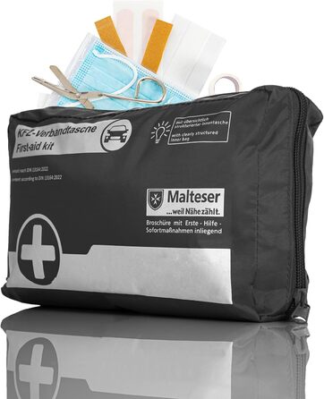 Аптечка BigDean аптечка автомобільна - чорна згідно DIN 131642022 - аптечка автомобільна - аптечка автомобільна 2024 - аптечка авт