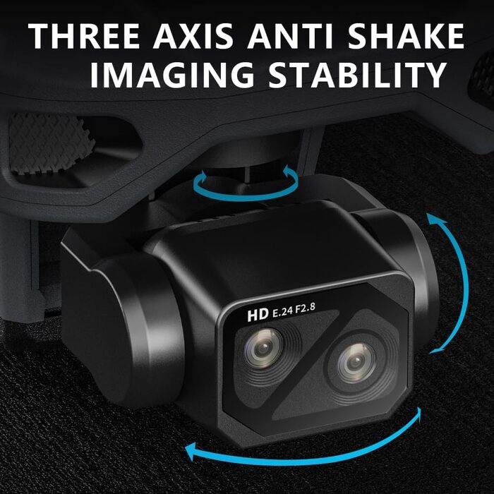 Дрон X-Verse ZLL SG909 з камерами 4K, пультом дистанційного керування з екраном, 3-осьовим підвісом повторювачем, дистанційним кер