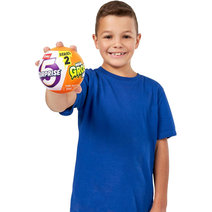 Від ZURU, упаковка з 2 шт. , капсули-сюрпризи для хлопчиків віком від 3 років, серія веселих мініатюр, серія іграшок Gross 2, 2 капсули, 5 Surprise Mega Gross Minis