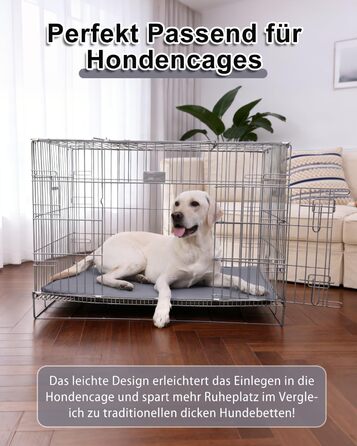 Водонепроникний килимок для собак на вулиці - 90x57 см, ліжко для собак середнього розміру зі штучної шкіри, легко чиститься, портативна подушка для собак, що економить місце, матрац для собак, який можна прати, для використання в приміщенні та подорожей,