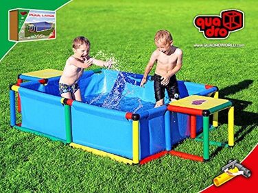 Басейн Quadro Pool L, синій, 245 x 125 x 45 см