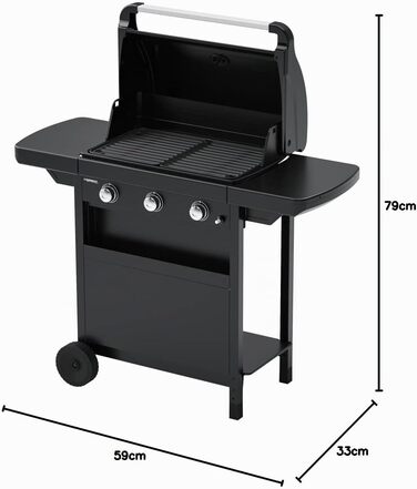 Компактний газовий гриль Campingaz Compact 3 L