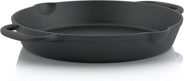 Чавунна сковорода-гриль BBQ-Toro I Чавунна сковорода з двома ручками і двома носиками I Сервірувальна сковорода I Сковорода (Ø 30