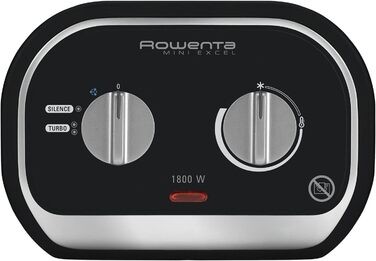 Керамічний обігрівач Rowenta Mini Excel 1000 Вт, компактний електрообігрівач для приміщень до 25 м, енергоощадний, з безшумним режимом Silence (49 дБ), SO9261