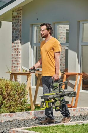 Акумуляторна торцювальна пила RYOBI 18 В ONE RMS18190-0 (діаметр пиляльного диска 190 мм, діаметр отвору 30 мм, кількість обертів