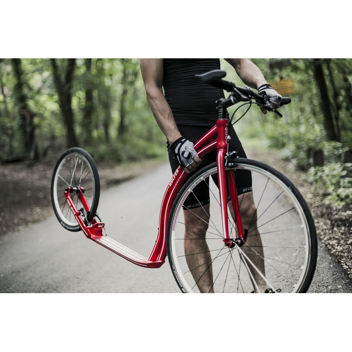 Самокат Yedoo Wolfer - до 120 кг, ударний самокат з пневматичними шинами 28/20 - самокат для дорослих, швидкий самокат з алюмінієв