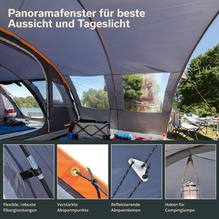 Сірий/Помаранчевий Намет-передпокій, 6 -